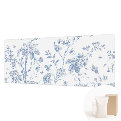 Papel mural con patrón decorativo con estampado floral