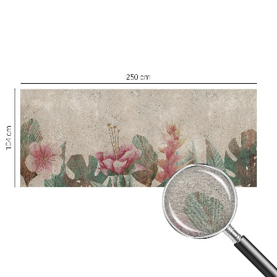 Papel mural con patrón decorativo con motivo 'Flora sutil'