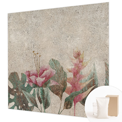 Papel mural con patrón decorativo con motivo 'Flora sutil'
