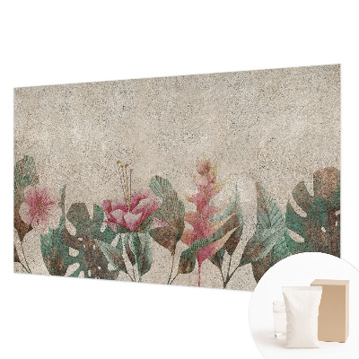 Papel mural con patrón decorativo con motivo 'Flora sutil'