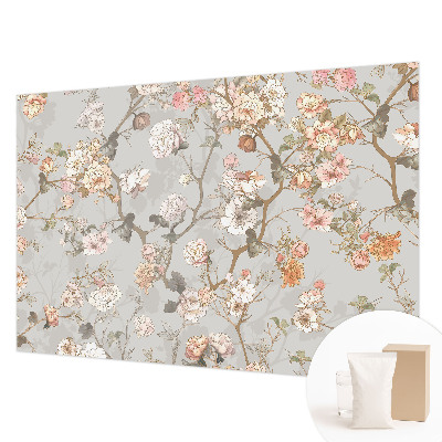 Mural de pared con estampado hermoso con un patrón romántico