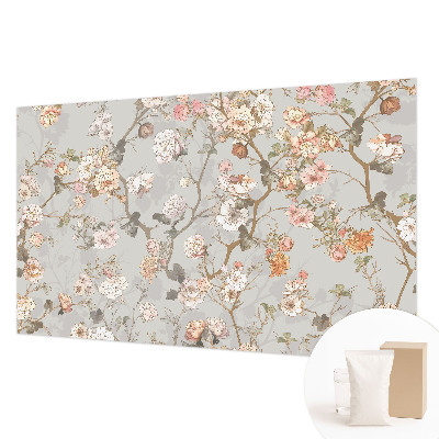 Mural de pared con estampado hermoso con un patrón romántico