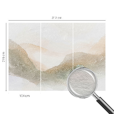 Fotomural decorativo para cabecero de cama con un diseño de rayas sutiles
