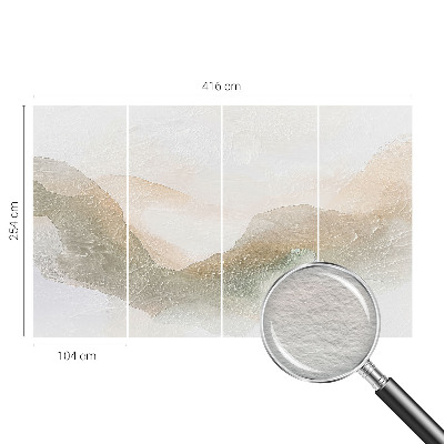 Fotomural decorativo para cabecero de cama con un diseño de rayas sutiles