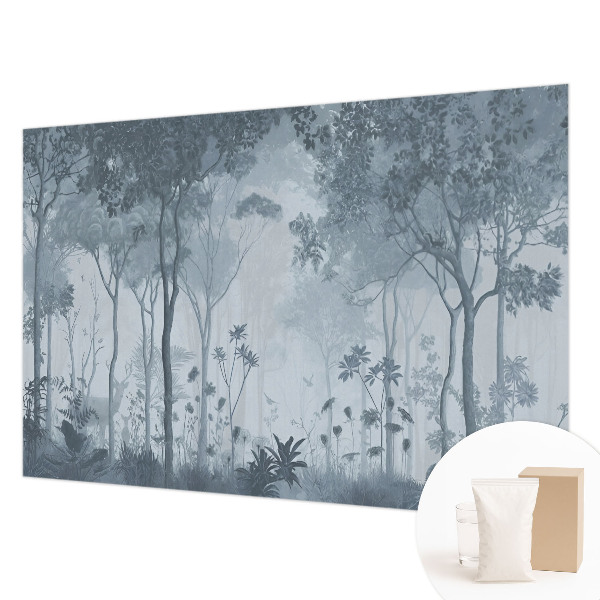 Mural de pared con estampado hermoso con el motivo «Misticismo del bosque»