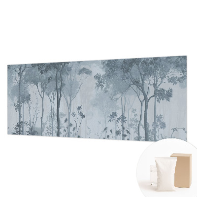 Mural de pared con estampado hermoso con el motivo «Misticismo del bosque»