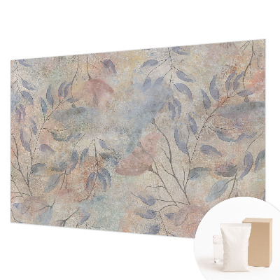 Fotomural decorativo para cabecero de cama con diseño de hojas abstractas