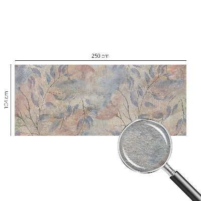 Fotomural decorativo para cabecero de cama con diseño de hojas abstractas