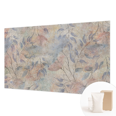 Fotomural decorativo para cabecero de cama con diseño de hojas abstractas