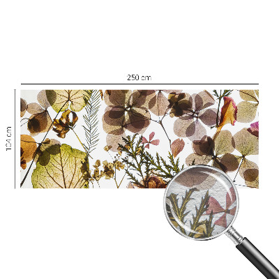 Papel mural con patrón decorativo con composición de fibras naturales