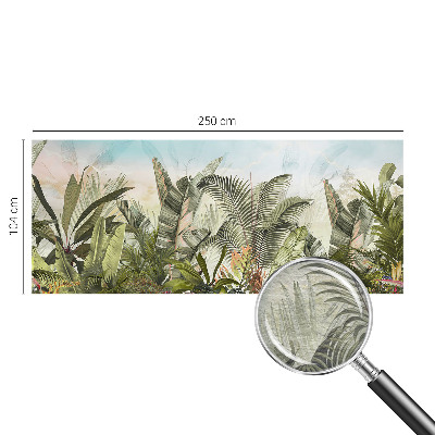 Mural de pared con estampado hermoso con motivo de paraíso tropical