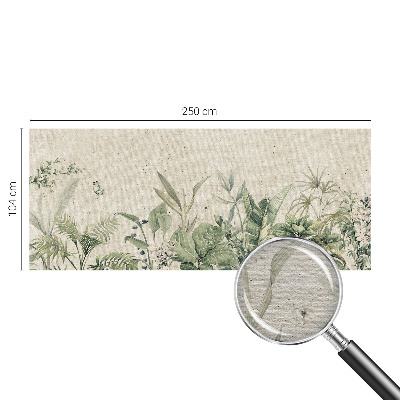 Papel mural con patrón decorativo con diseño de selva tropical