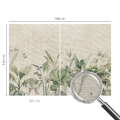 Papel mural con patrón decorativo con diseño de selva tropical