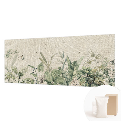 Papel mural con patrón decorativo con diseño de selva tropical