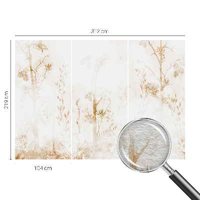 Mural decorativo con diseño de elegancia botánica
