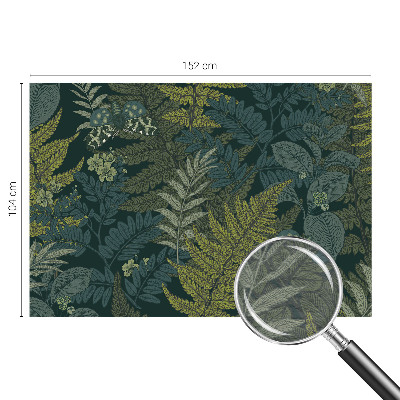Mural de pared con estampado hermoso con diseño en tonos verdes que aporta elegancia