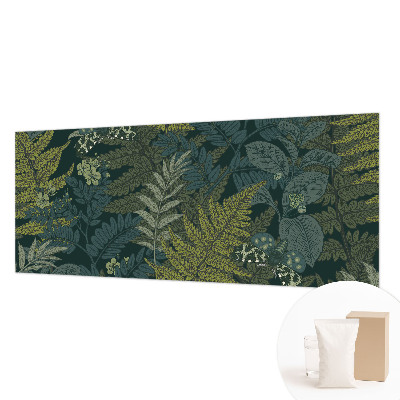 Mural de pared con estampado hermoso con diseño en tonos verdes que aporta elegancia