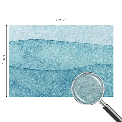 Papel mural con patrón decorativo con diseño de olas azules