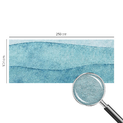 Papel mural con patrón decorativo con diseño de olas azules