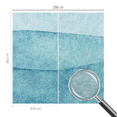 Papel mural con patrón decorativo con diseño de olas azules