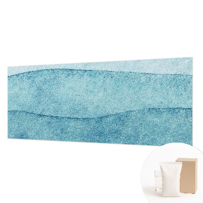 Papel mural con patrón decorativo con diseño de olas azules