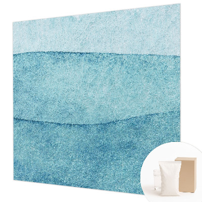 Papel mural con patrón decorativo con diseño de olas azules