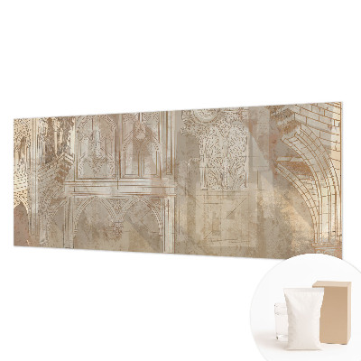 Papel mural con patrón decorativo con adornos de estilo histórico