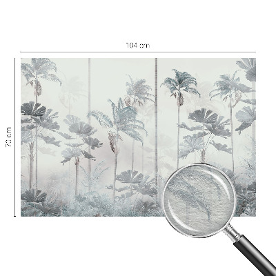 Papel mural texturado decorativo con diseño de paisaje tropical