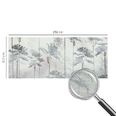 Papel mural texturado decorativo con diseño de paisaje tropical