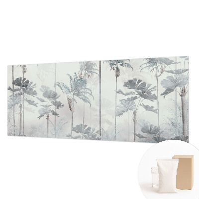Papel mural texturado decorativo con diseño de paisaje tropical