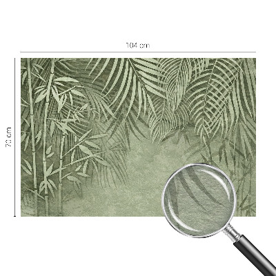 Fotomural decorativo para cabecero de cama con diseño de paraíso de bambú