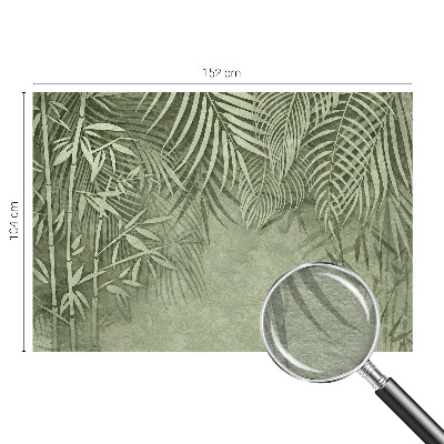 Fotomural decorativo para cabecero de cama con diseño de paraíso de bambú