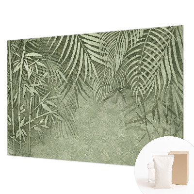 Fotomural decorativo para cabecero de cama con diseño de paraíso de bambú