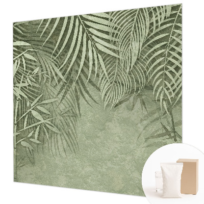 Fotomural decorativo para cabecero de cama con diseño de paraíso de bambú