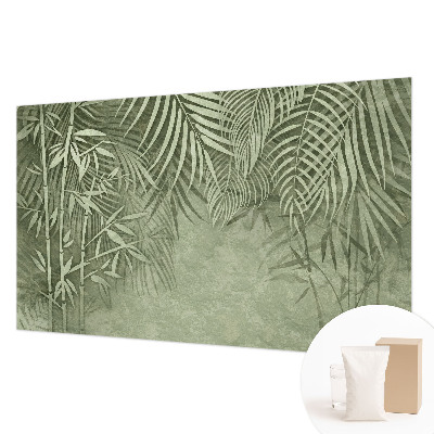 Fotomural decorativo para cabecero de cama con diseño de paraíso de bambú