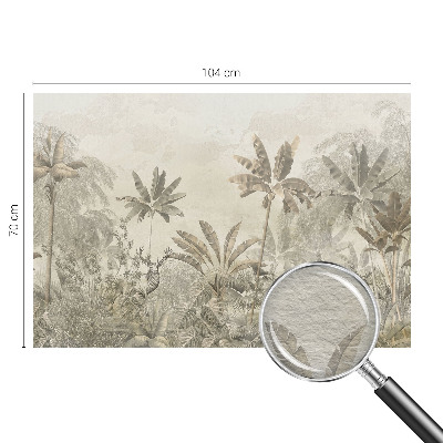 Papel mural con patrón decorativo con diseño de selva tropical