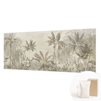 Papel mural con patrón decorativo con diseño de selva tropical