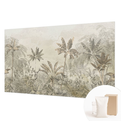 Papel mural con patrón decorativo con diseño de selva tropical