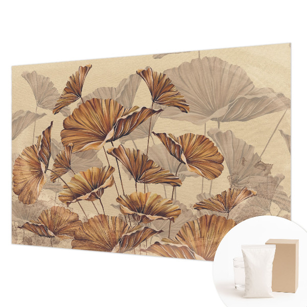Papel mural texturado decorativo con motivo «Elegancia otoñal»