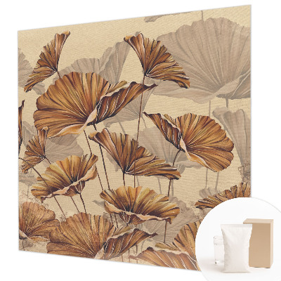 Papel mural texturado decorativo con motivo «Elegancia otoñal»