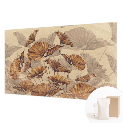 Papel mural texturado decorativo con motivo «Elegancia otoñal»