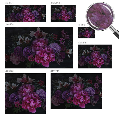 Mural decorativo con diseño de elegancia floral