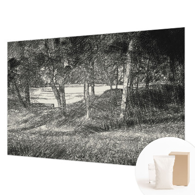 Fotomural decorativo para cabecero de cama con un paisaje tranquilo