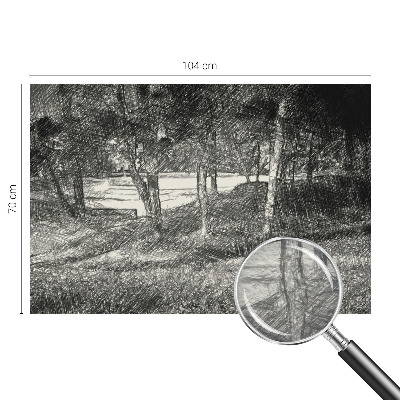 Fotomural decorativo para cabecero de cama con un paisaje tranquilo