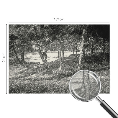 Fotomural decorativo para cabecero de cama con un paisaje tranquilo