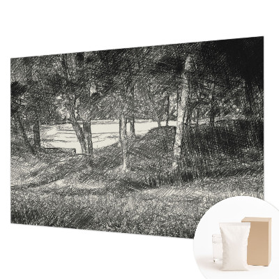Fotomural decorativo para cabecero de cama con un paisaje tranquilo