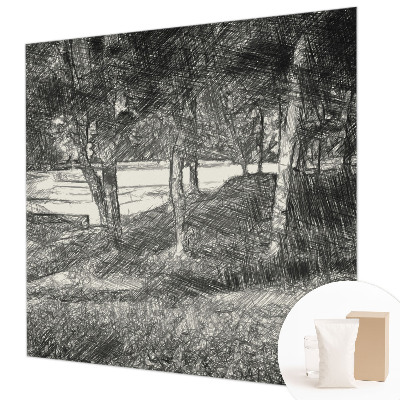 Fotomural decorativo para cabecero de cama con un paisaje tranquilo