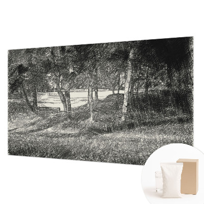 Fotomural decorativo para cabecero de cama con un paisaje tranquilo
