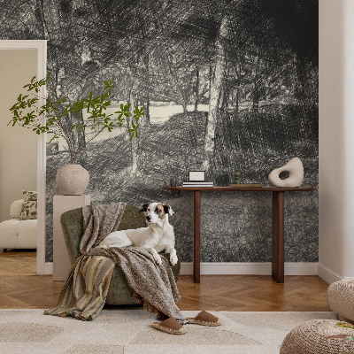 Fotomural decorativo para cabecero de cama con un paisaje tranquilo