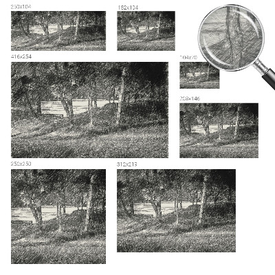 Fotomural decorativo para cabecero de cama con un paisaje tranquilo